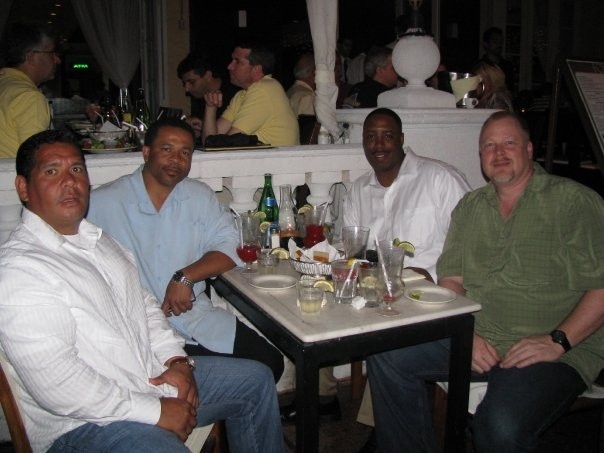 Gary Dagampat, Andre Collins, Dwayne Williams and Jeff Myers.  What a great looking group! Nice to see you guys. 